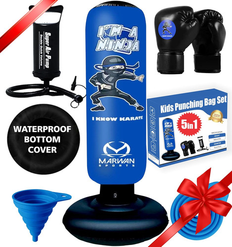 Inflatable punching bag - 5-in-1,