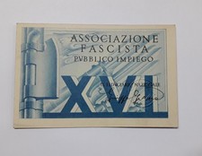 PNF TESSERA PARTITO NAZIONALE