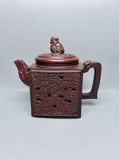 Yixing Teiera Argilla Viola Argilla Avvolto a Mano Funzionale Caffè Ceramica Vaso Artigianale