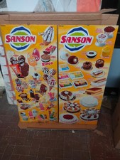 Targa Tabella Cartello SANSON Gelati e Dessert  set di 2 pezzi  in lamiera