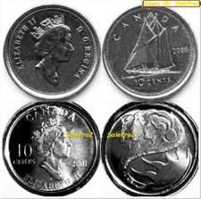 Lotto 2x CANADA 2000 2001