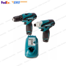 Makita LCT204 10,8 V Kit combinato DF330D TD090D 2x1,3 Ah caricabatterie custodia espresso