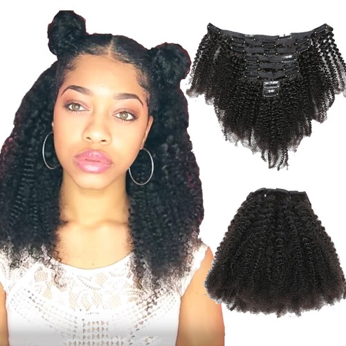 Afro kinky curly clip in - 16",