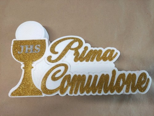 Scritta prima comunione - prima,