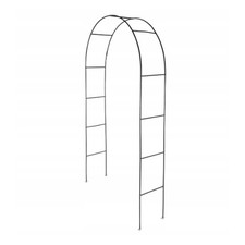 Livarno Arco per Rampicanti in Acciaio Nero 133x260x38,5 cm
