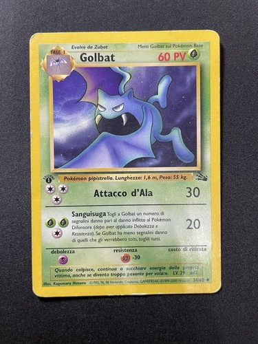 Pokemon golbat prima edizione - prima,