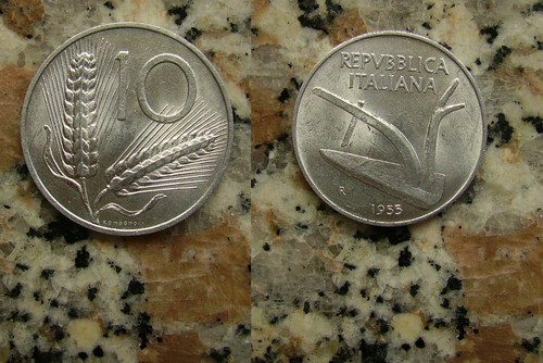 Lire del 1955 della - 10,