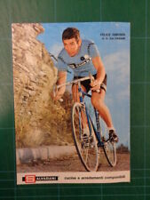 CICLISMO FELICE GIMONDI A.S. SALVARANI CHIORDA BICI 1970 (CM 13 X 18)