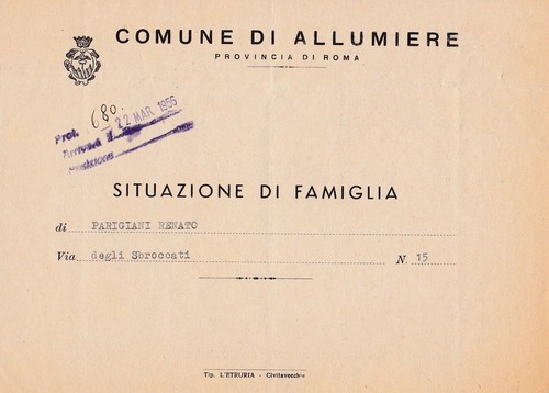 Comune allumiere 1956 - 1956,