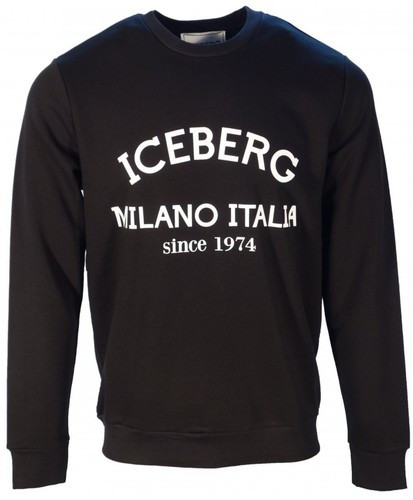 Top felpa marca iceberg stampa - marca,