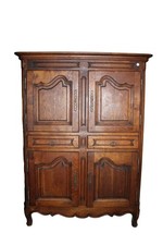 Elegante stipo francese in rovere massello – fine XIX secolo, stile Provenzale