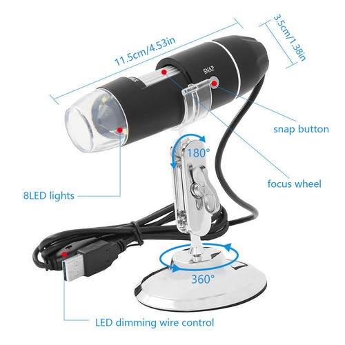 Microscopio usb digitale 500x