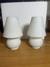 LAMPADA VETRO OPALINO LEUCOS MINIT VINTAGE DESIGN COPPIA MODERNARIATO NO FONTANA