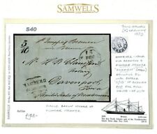 GB-GERMANY Copertura transatlantica per PIONEER STEAMER *SS Brema* 1859 Iowa USA S40