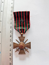 Medaglia Decorazione Croce Di Guerra 1 Stella 1914-1918 Ref22601J