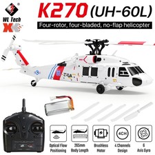 Wltoys K270 (UH-60L) 4CH 6 assi giroscopio posizionamento flusso ottico RC RTF elicottero