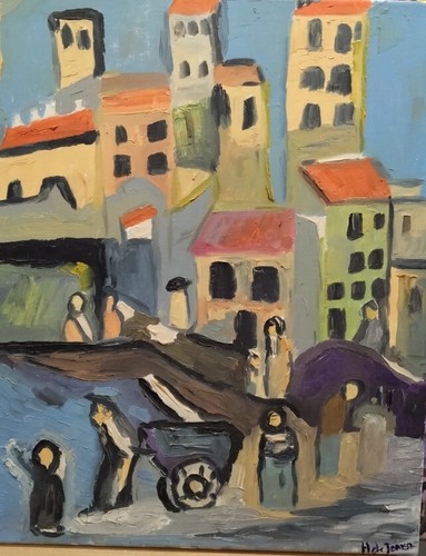 Rouault après huile sur - huile,