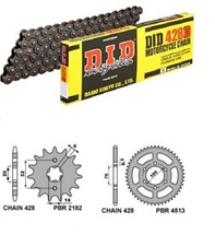 KIT TRASMISSIONE YAMAHA YZF 125 R CORONA 48 PIGNONE 14 CATENA DID 428D MOTO 