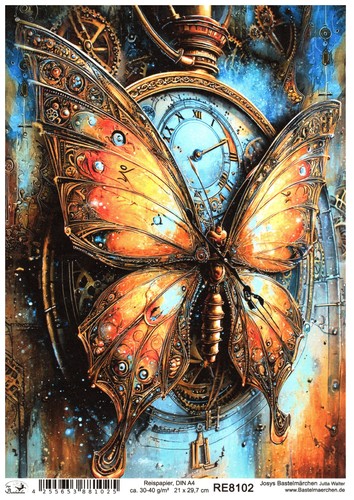 Carta riso din decoupage - di,