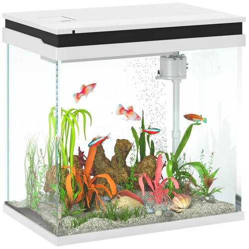 Pawhut 26l acquario vetro - 26l,