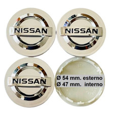 4 tappi coprimozzo per Nissan juke micra qashqai 54mm borchie cerchi in lega
