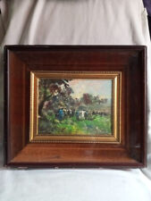 olio su tela firma da