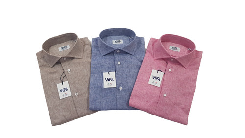 Camicia uomo puro lino vipa - camicia,
