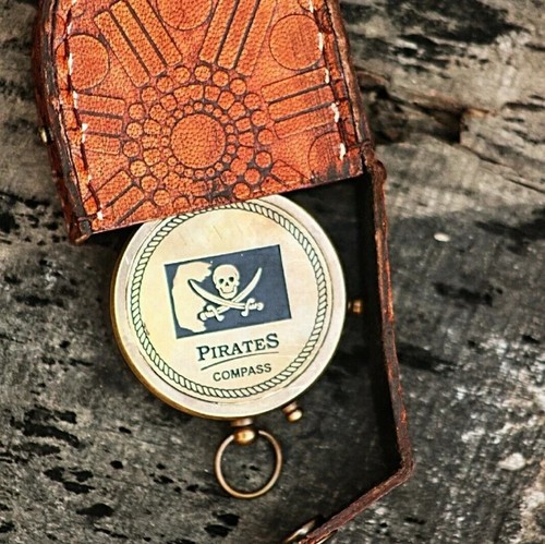 Bussola ottone pirati dei - ottone,