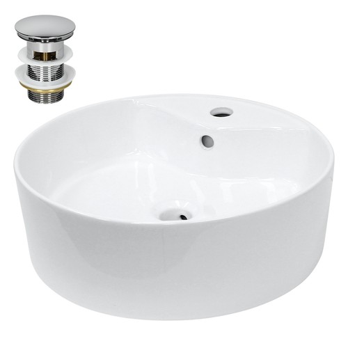 Lavabo ceramica bianco con - in,