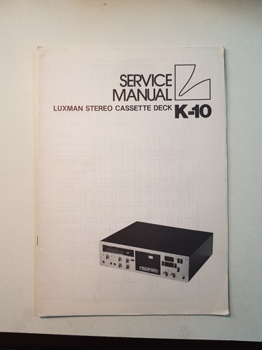 Luxman k10 manual service - k10,