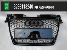 GRIGLIA ANTERIORE AUDI TT TTS TTRS 8J 06-14  BLACK+inquadratura e Logo QUATTRO