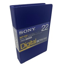 SONY BCT-D22 DIGITAL BETACAM TAPE SPEDIZIONE GRATUITA Beta Metal Tape 22 Cassette Sony