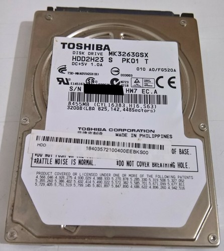 320gb toshiba mk3263gsx - 320gb,