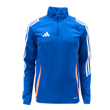 Adidas Tiro 24 Training Top Uomo Calcio Sport Calcio Top Blu AsiaFit JE1993