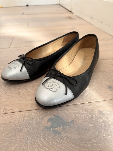 Ballerine nere vera pelle - in,