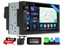 Unità principale CAM+7"Autoradio 2 Din Stereo GPS Nav Android 13 CarPlay DAB+ Autoradio