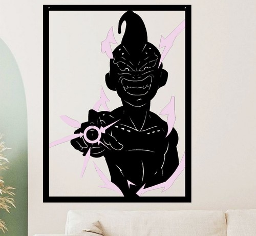 Kid buu quadro metallo - quadro, in