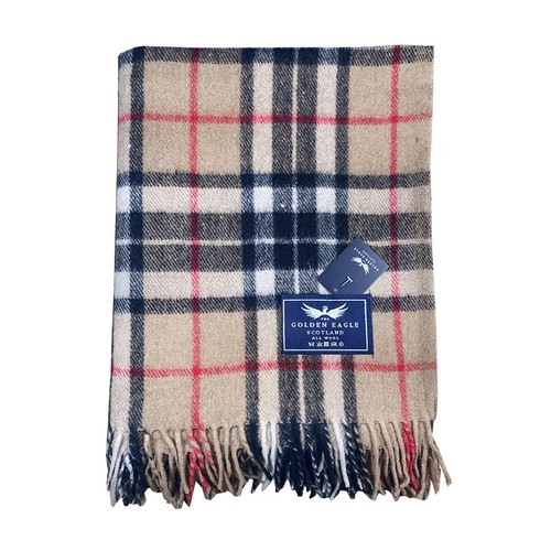 Tappeto tartan lana grande