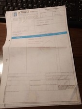 mini de tomaso TURBO, bolla di consegna originale anni 2001.