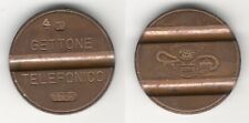 GETTONE TELEFONICO RARO UT 7705 N. 4 USO INTERNO EX TETI - ITALY TELEPHONE TOKEN