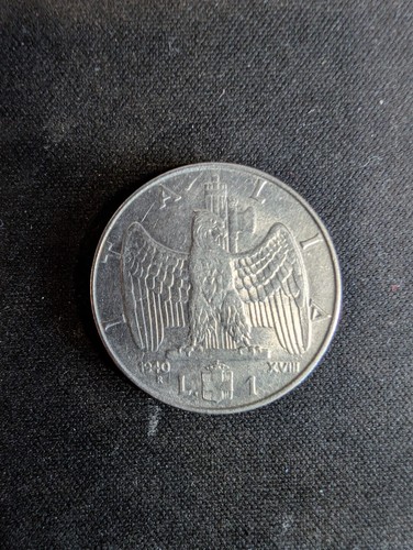 Moneta una lira 1940 - moneta, r