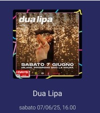 biglietto concerto Dua Lipa One day