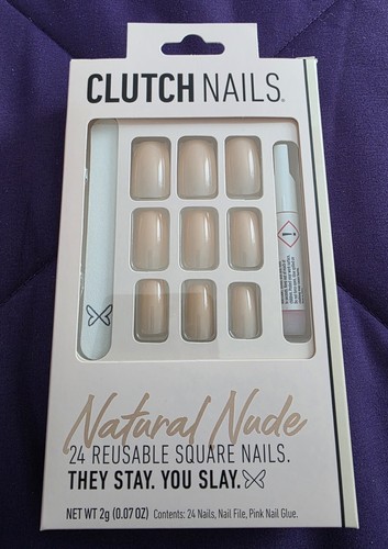 Clutch nails natural nude - natural, 24
