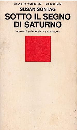 Sotto segno saturno - il, di