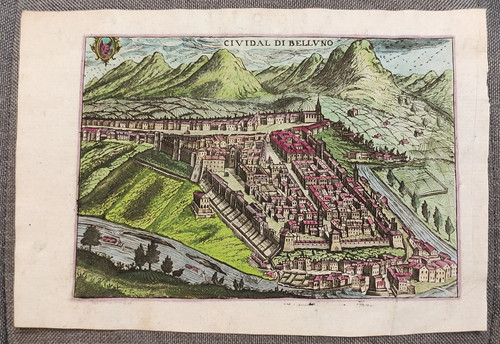 Antica mappa del 1629 cividal - mappa, "cividal