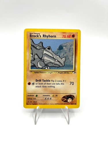 Carta pokemon brock rhyhorn - pokemon, brock's