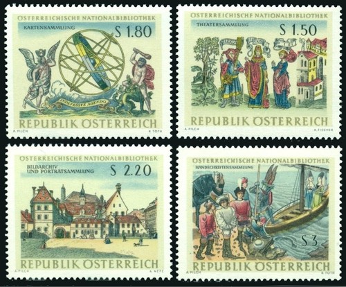 Austria 1966 mnh dipinti - 4v,,
