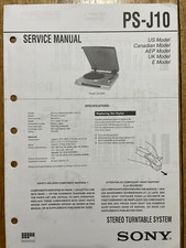 SONY PS-J10 IMPIANTO