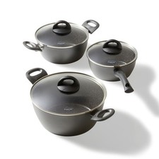 Stoneline Ceramic Set di Pentole Adatto per Induzione e Forno 6 Pezzi con Coperchio