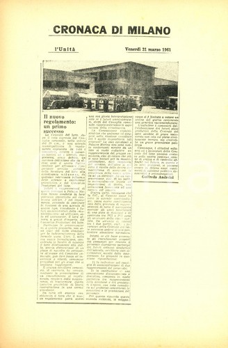 1961 milano unita centrale - milano, l'unita'